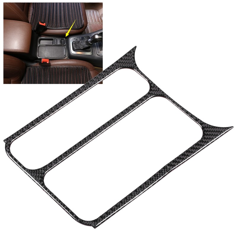 Carbon Fiber Water Cup Holder Panel Cover Front Coffee Bottle