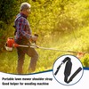 Lunpoem Adjustable Shoulder Strap Grass Trimmer Carry Strap, Black, for