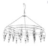 20 Clip Socks Rack Underwear Drying Hanger Stainless Steel Clothes