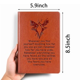 JOHSBYD Eagle Gift for Scouts Leather Notebook Court Of Honor Gift Boy Scout Gift Scouts Leader Gift Birthday Graduation Gifts for Son Daughter (whenever you find)