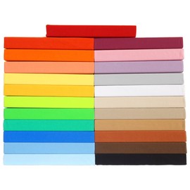 Gerald Wittmann Fitted Sheet Jersey Boxspring, 100% Cotton, Double Bed, Red, 180x200-200x200 cm