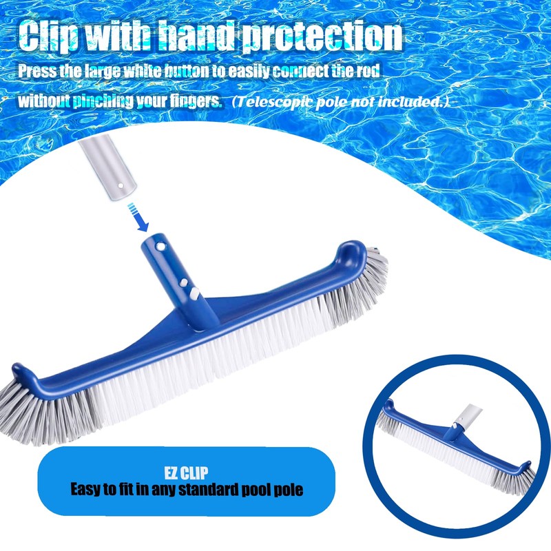 45 cm pool brush, pool cleaning brush, for cleaning pool