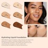 Hydrating Serum Foundation,Makeup Base Foundation Hypoallergenic and Flawless Full Coverage.