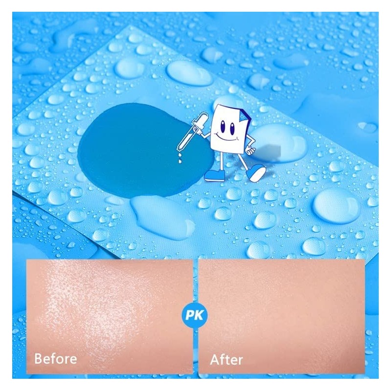 Láminas limpias y transparentes para absorber aceite, pack 0f 5