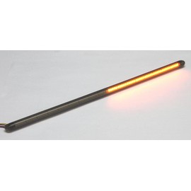 Chrome Glow RBT-147-S Integrated LED Flexible Array Motorcycle Light Bar with Run/Brake/Turn - Smoked Lens 14.7 Inches