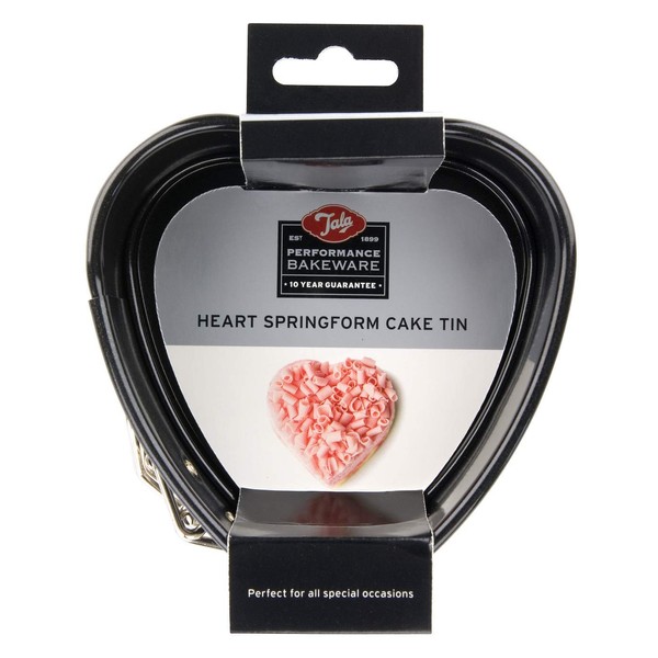 Tala Non Stick Mini Heart Shape Springform Cake Pan, Black