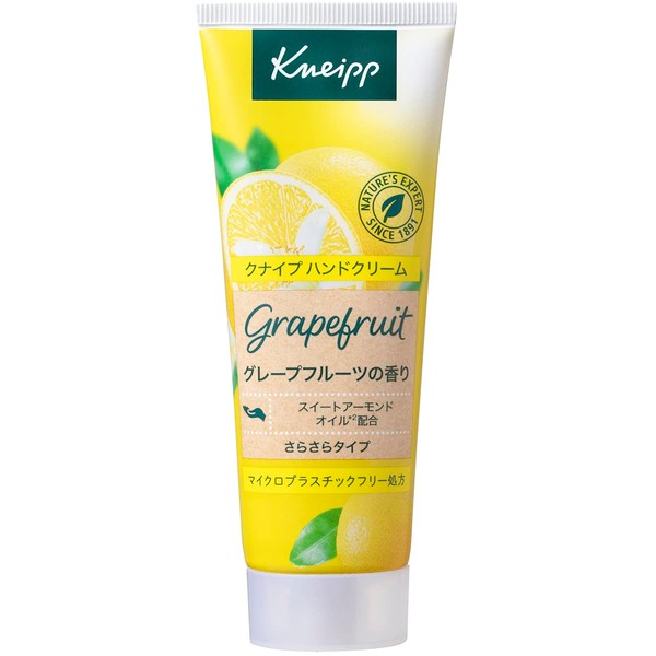 Kneipp Hand Cream, Grapefruit Scent, 2.5 fl oz (75 ml), Gift