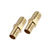 Partuto 2 Pcs 19mm - 16mm Straight Shaped Barb Brass