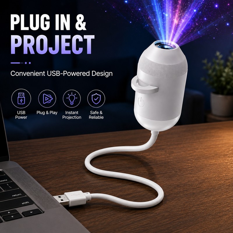 24 Films USB Starry Sky Projector for Room & Car