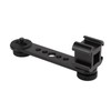 Triple Cold Shoe Extension Bracket Aluminium Alloy Microphone Stand Mount