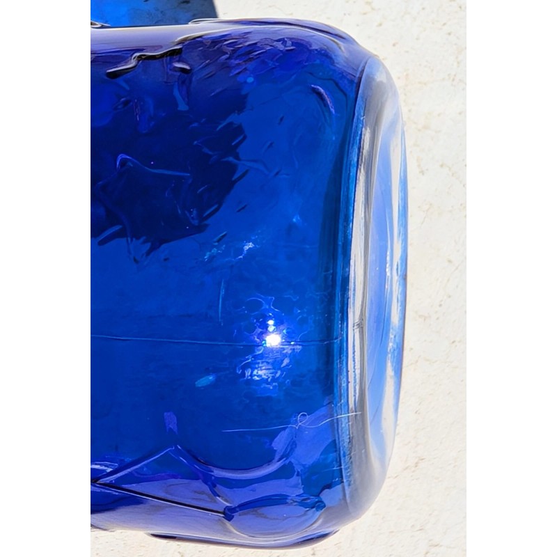Circleware Blue Orchard cobalt blue colored glass Jars, 2 piece: