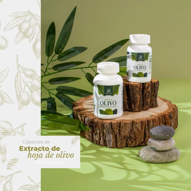 Cpsulas Artesanales Con Extracto De Olivo 80 Unidades Sin Sabor