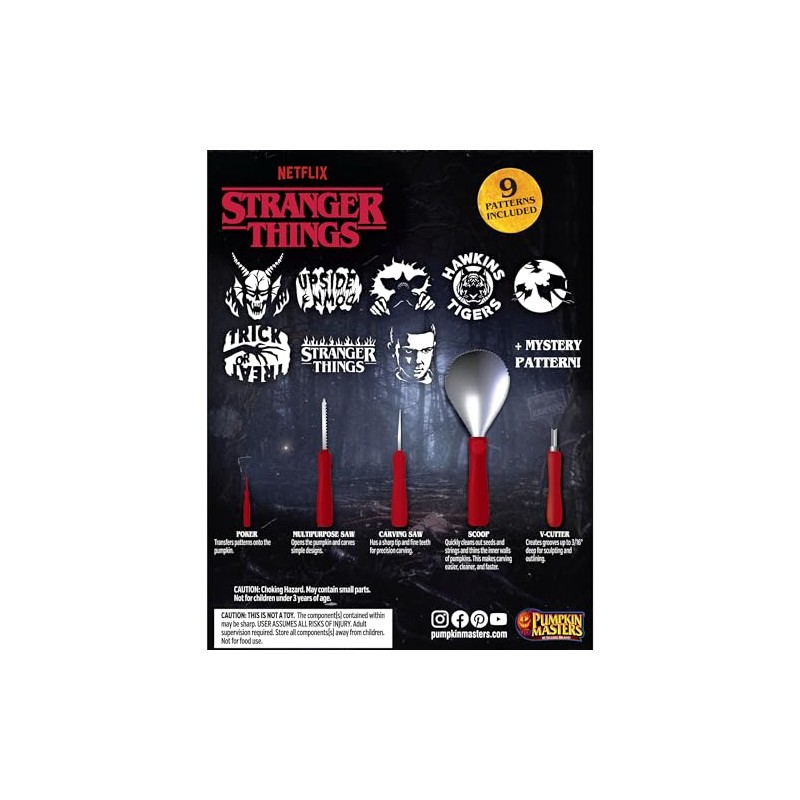 Pumpkin Masters Stranger Things Premium Pumpkin Carving Kit : Includes