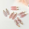 EZ PEACH Non-marking Bangs Clips, Tortoise Shell Style, 4 Pieces,