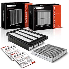 A-Premium - Filtro de aire para motor y cabina de 2 piezas con carbón activado compatible con Honda CR-V CRV 2017-2022, Civic 2016-2021 1.5L