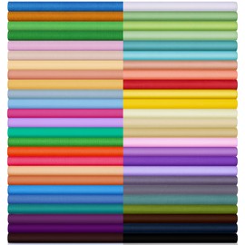 60 Pieces Solid Cotton Quilting Fabric Color Fabric Bundles Fabric Quilt Solid Quilting Squares Quilting Fabric Patchwork Sewing Craft Precut Fabric Scrap for DIY Crafts (8 x 8 Inch)