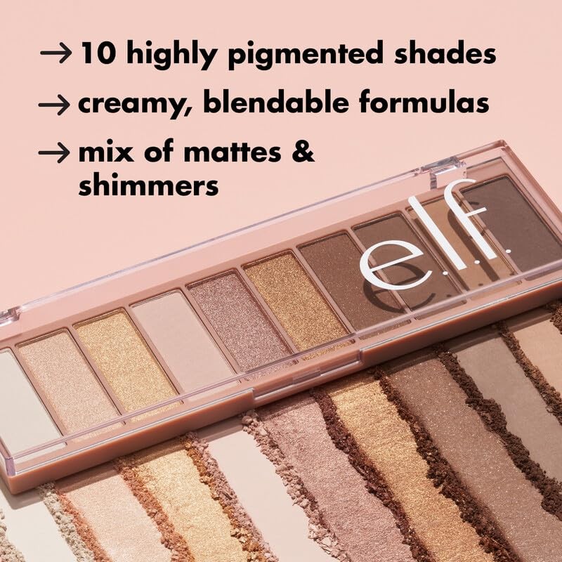 e.l.f. Cosmetics Perfect 10 Eyeshadow Palette 10 Tonos Bronce y
