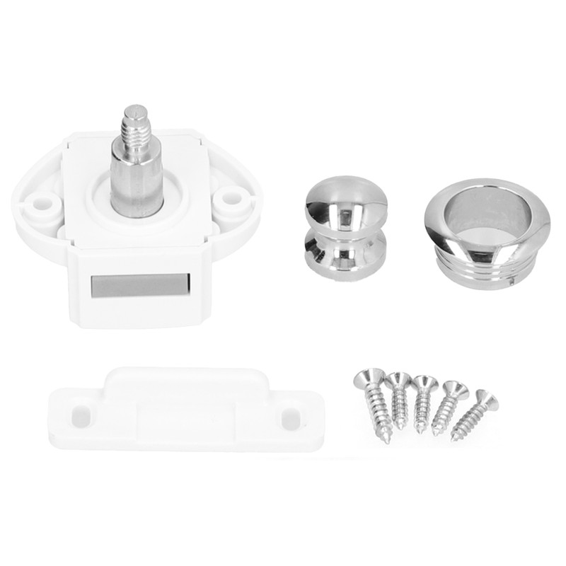 Push Button Catch RV Cabinet Latch Knob Keyless ABS for