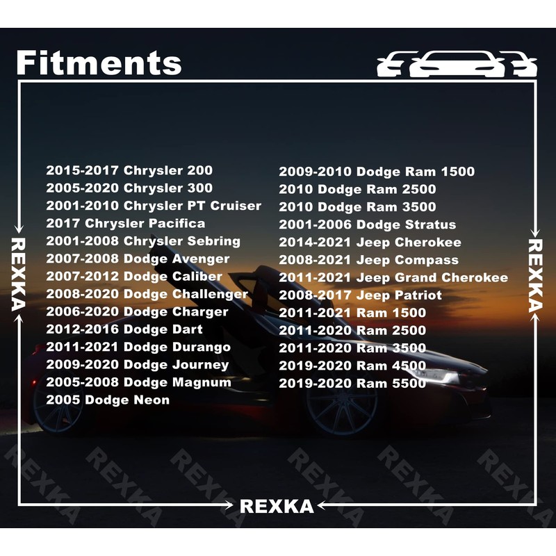 Rexka 20pcs Hood Insulation Bumper Cover Retainer Clip Compatible with