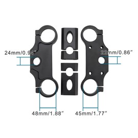 GOOFIT 7/8" 22MM Handle Bar Casting Triple Tree Clamps Assembly for Apollo Pit Dirt Bike