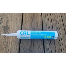 CRL M64BL Black Smooth Polyurethane Construction Sealant - Cartridge