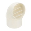 PATIKIL 3" Round Soffit Air Vents, PVC Louver Vent Cover