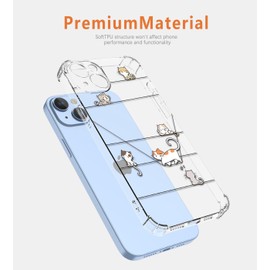 YUXING Clear Case for OPPO A5 Pro 5G/4G - Cute Cool Pattern Design Slim Transparent Protective Case Soft TPU Shockproof Bumper Cover (Kitten)