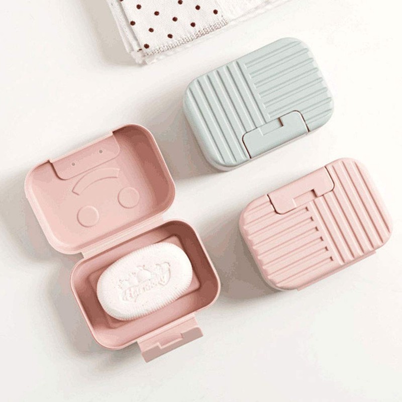 Travel Soap Box Soap Container with Lid Plastic Portable Soap