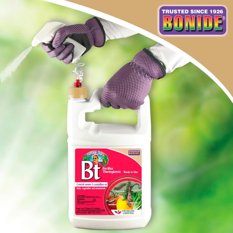 Bonide Captain Jack's Thuricide BT, 128 oz Ready-to-Use with Sprayer,