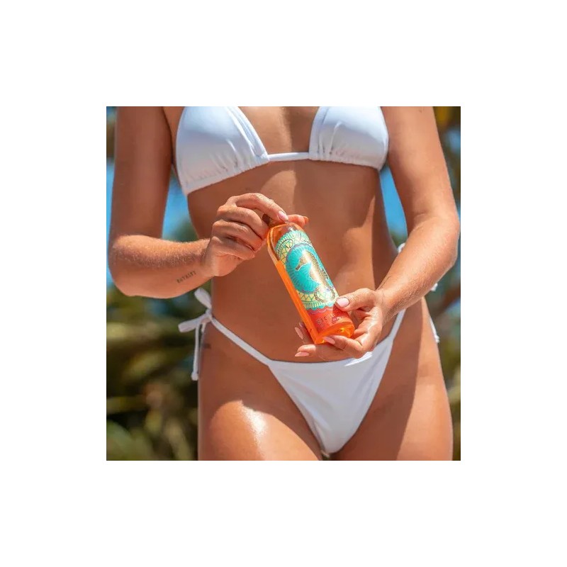 Aceite Bronceador Zanahoria Betacaroteno D'Luchi Cuerpo Resistente Agua 250mL
