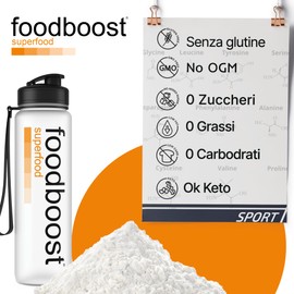 L - Tirosina pura in polvere 200g foodboost, senza additivi - con dosatore - perfetta nello shaker per proteine in polvere, marchio di fiducia italiano, pre workout - 100 DOSI