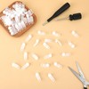 150 PCS Traverse Rod Slide, Plastic Curtain Rail Track Hooks