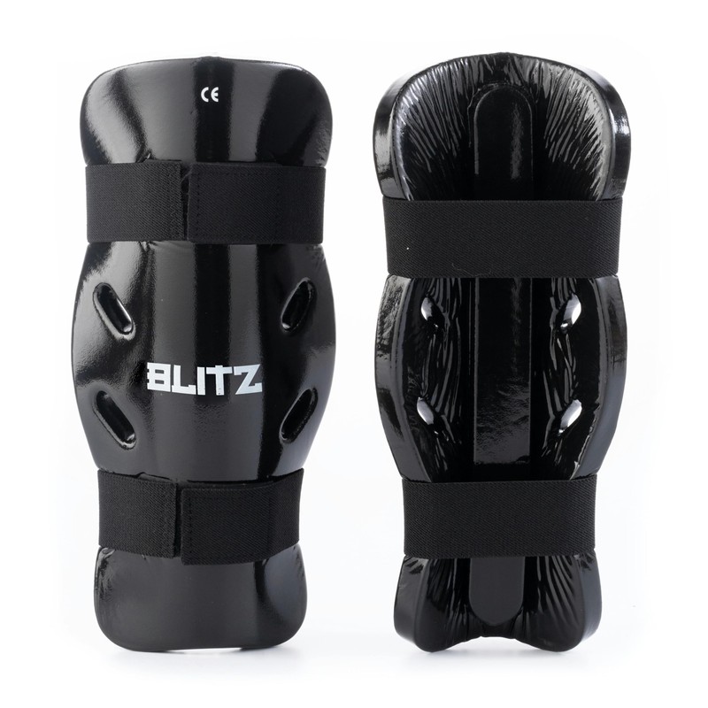 Blitz Dipped Foam Shin Guards - Black - Large