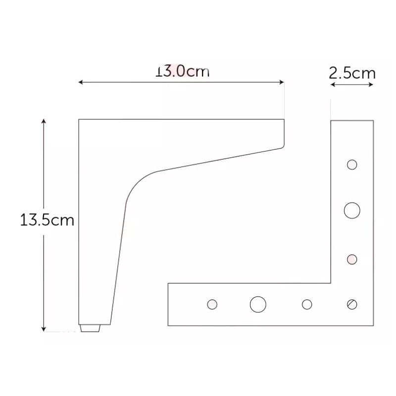 Herrajes Guerrero Pata Para Salas O Muebles Pack 12 Piezas