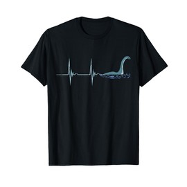 Nessie Loch Ness Heartbeat EKG Pulseline Sea Monster T-Shirt