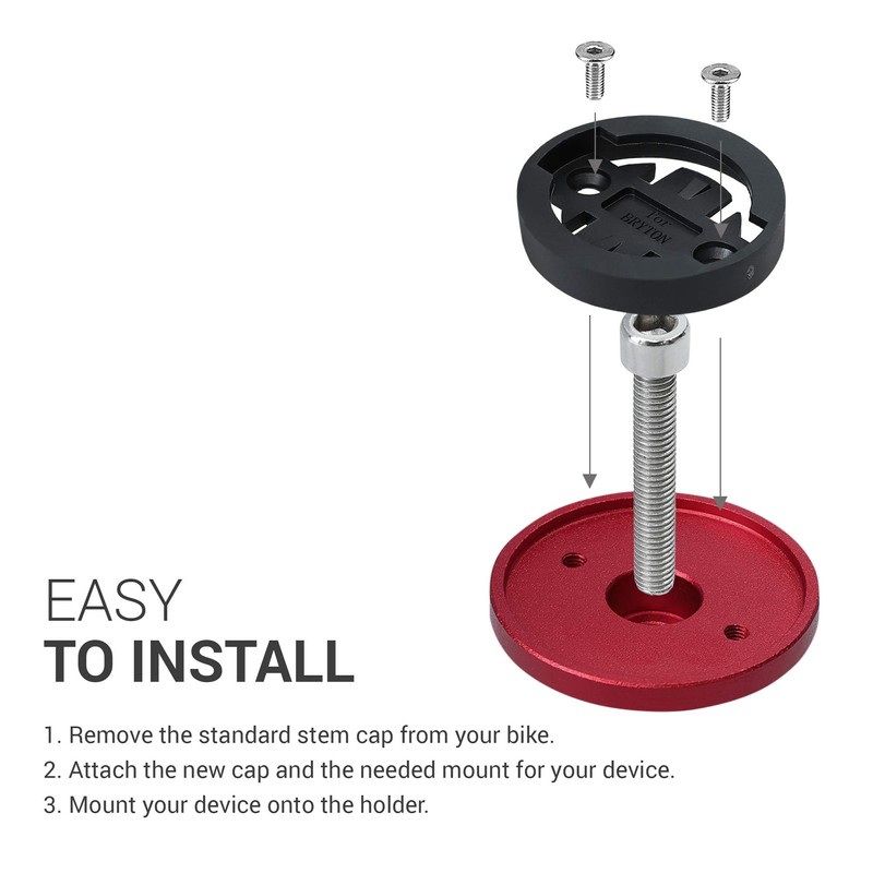 kwmobile Mount Compatible with Garmin Edge / Bryton Rider /