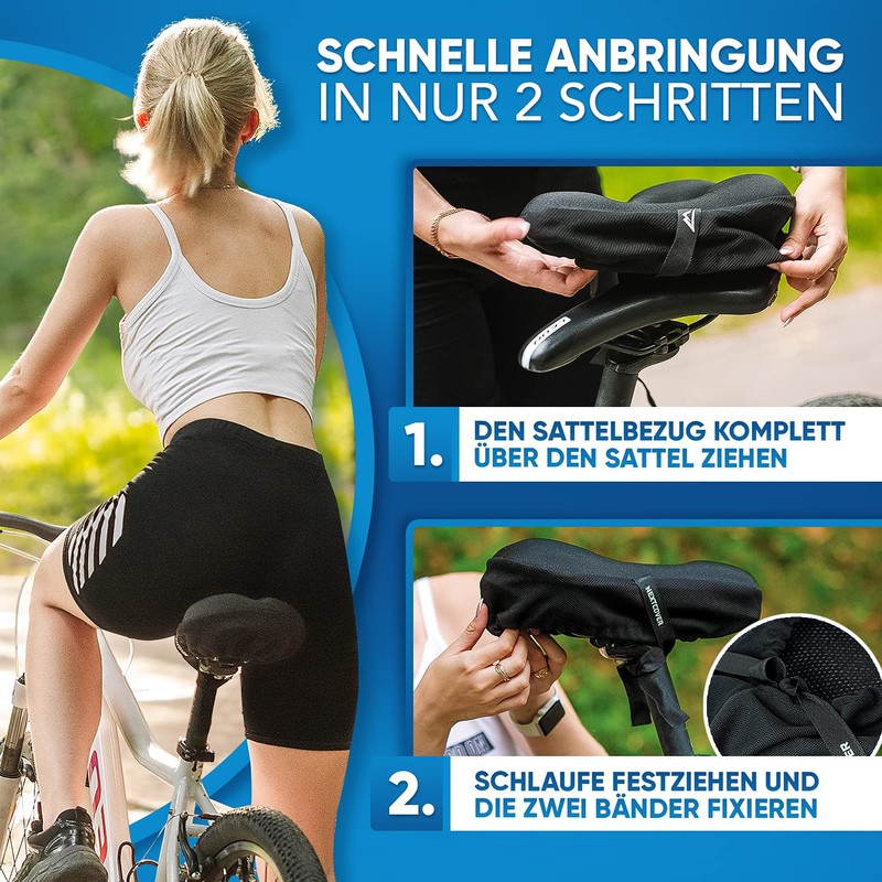 NEXTCOVER CoverOne Universal Gel Saddle Cover Bicycle Including Rain Cover