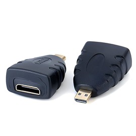 RHINORO HDMI Micro to HDMI Mini Video Adapters, 2 Pack, Support 4K @ 30Hz