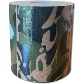 GrifGrips Athletic Sports Tape - Kinesiology Tape for Knees & Ankle Wrap Uncut Roll - Cotton, Breathable, Supports Muscles & Joints - for Athletes & Everyday Use (Camo, 4-Roll Pack)