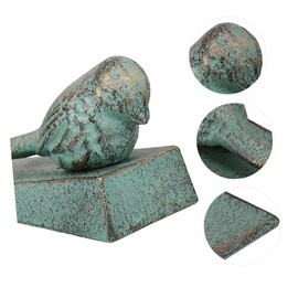 Ciieeo Outside Door Wedge Stopper Strong Cast Iron Doorstop Home Décor Accessory