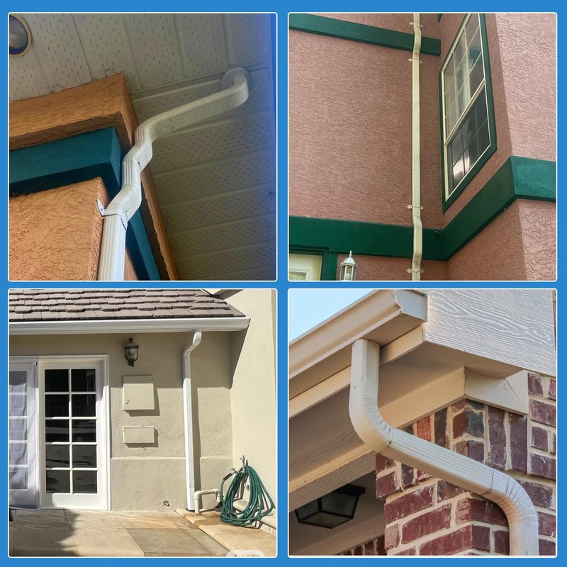 2x3” Downspout Gutter Elbow Style A, 90 Degree Positive Elbow