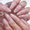Red Henna Handmade Nail Tips - Short Oval / 레드헤나