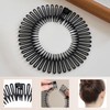 6 Pack Elastic Comb Hair Bands for Women with 2