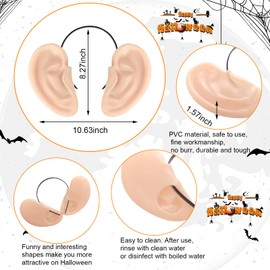 3 Pcs Giant Costume Headband Ears Oversized Ears Jumbo Human Dwarf Gnome Fake Ear Funny Men's Costume Headwear Accessories for Adults