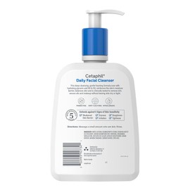 Cetaphil Daily Facial Cleanser Combination Oily Skin Non Irritating 16 oz