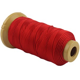 656 Feet Twisted Nylon Line Twine String Cord for Gardening Marking DIY Projects Crafting Masonry (1mm-656 feet, Red)
