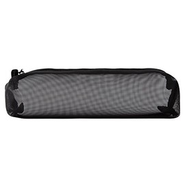 Mujin Ryohin Nylon Mesh Pen Case Square Black