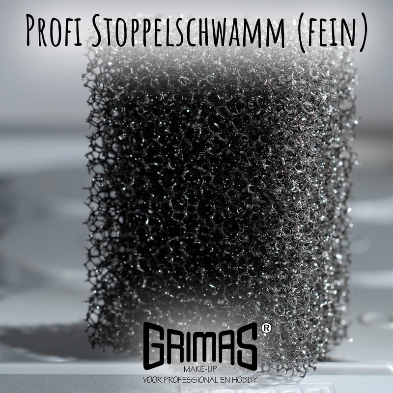 Grimas Professional Stubble Sponge, Rectangular, 5 x 3.5 x 2.5