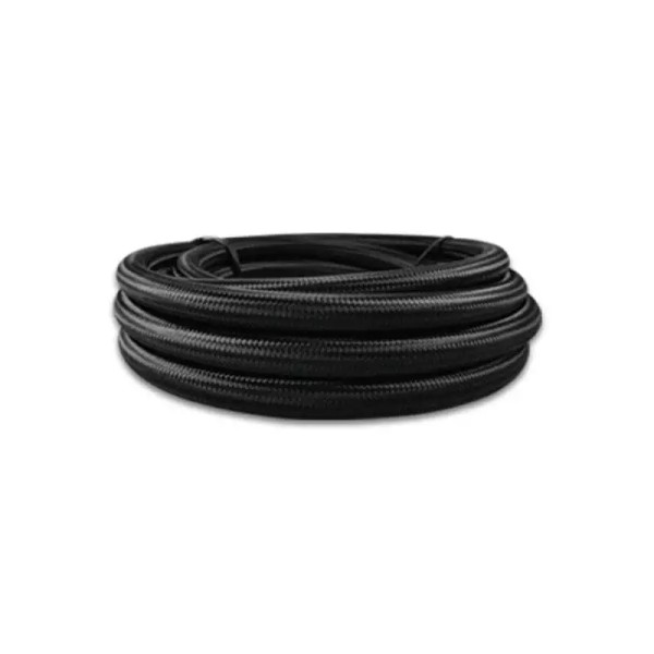 Vibrant 19002 -12 AN Black Nylon Braided Flex Hose w/