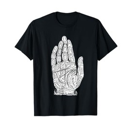 Goth Punk Witch Hex Hand Chart Palm Reading Voodoo T-Shirt
